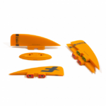 סט חרבות F-One Unibox כתומות בגודל 35 מ"מ לגלשן קייט טווין טיפ