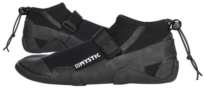 נעלי גלישה Mystic Marshall 3 מ"מ בצבע שחור עם רצועת סקוץ'