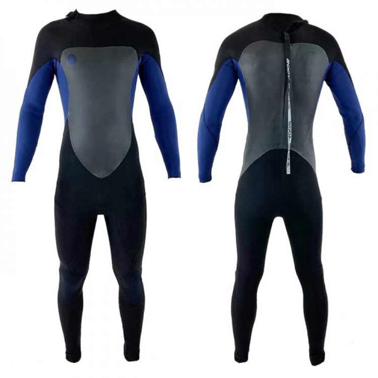 חליפת גלישה לגברים Body Glove Phoenix 3/2 מ"מ בצבע שחור עם פאנלים בכחול ואפור