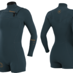 חליפת גלישה לנשים Manera Seafarer Hybrid 3/2mm בגוון כחול כהה, מבט קדמי ואחורי חליפת גלישה לנשים Manera Seafarer Hybrid 3/2mm בגוון כחול כהה, מבט קדמי ואחורי
