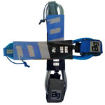 ליש לגלשן גלים 6'0 פיט של BG Surfing בצבעים כחול ואפור