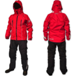 חליפת גלישה יבשה Ocean Rodeo Ignite בצבע אדום - מבט קדמי ואחורי