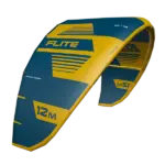 קייט Ocean Rodeo Flite A-Series Aluula 3S בצבע כחול-צהוב באוויר