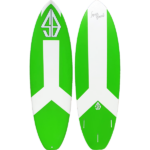 גלשן גלים Super Boards EPS בצבע ירוק ולבן, מבט על וחזית