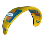 קייט Ocean Rodeo Crave A-Series בצבע צהוב וכחול על רקע לבן