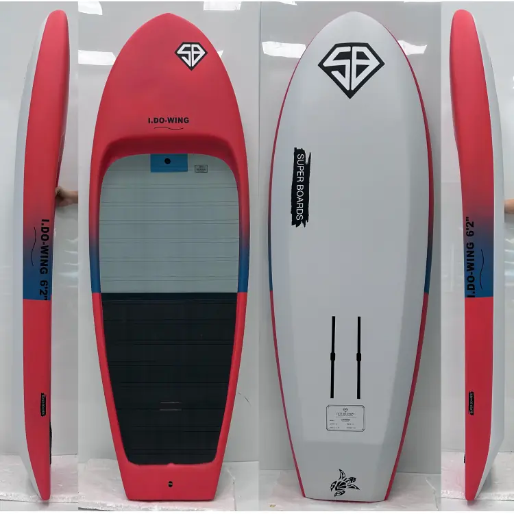 גלשן ווינג פויל Super Boards I.DO-WING למתחילים, מבט כולל על הגלשן מהצד, מלמעלה ומלמטה