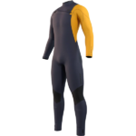 חליפת גלישה מלאה Mystic Marshall 5/3 מ''מ עם רוכסן קדמי בצבע כחול-חרדל