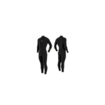 חליפת גלישה לגברים Manera Seafarer 3/2 מ"מ עם רוכסן קדמי, מבט קדמי ואחורי