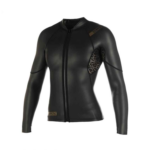ג'קט גלישה לנשים Mystic Diva 2 מ''מ בצבע שחור עם רוכסן קדמי