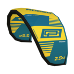 קייט טריינר Ocean Rodeo React 2.5m בצבעי צהוב וכחול על רקע לבן