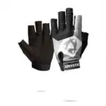 זוג כפפות גלישה Mystic Lycra חצי אצבע בצבע שחור על רקע לבן