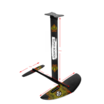 סט הידרופויל קומפלט של Super Boards עם כנפי קארבון על רקע לבן