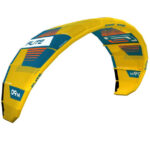 קייט Ocean Rodeo Flite Aluula בצבע צהוב-כחול על רקע לבן