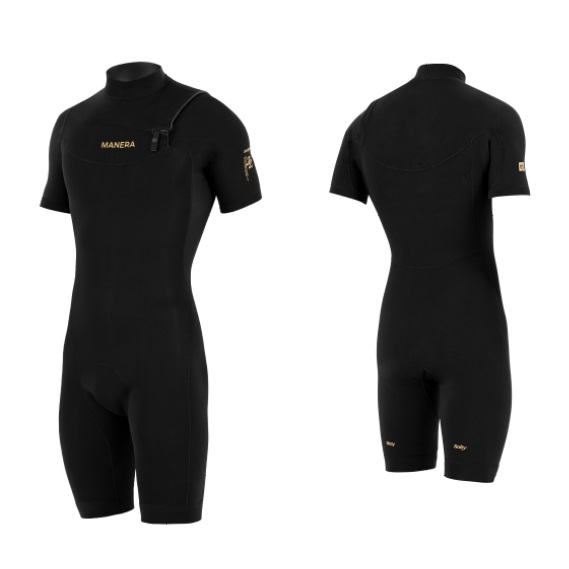 חליפת גלישה קצרה לגברים Manera SeaFarer Shorty 2.2 מ''מ בצבע שחור