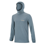 חולצת גלישה אפורה עם כובע Manera Sunshell Hooded LS ושרוולים ארוכים