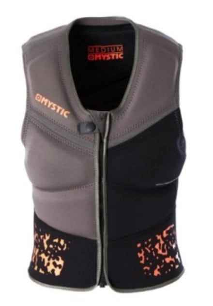 וסט אימפקט לנשים Mystic Star עם רוכסן קדמי על רקע לבן