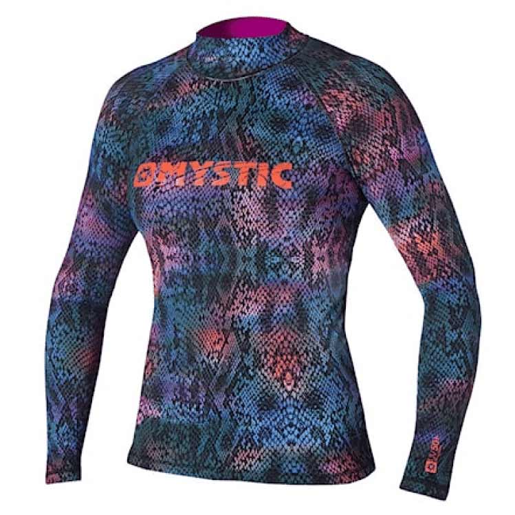 לייקרת גלישה לנשים Mystic Diva שרוול ארוך בהדפס עור נחש צבעוני